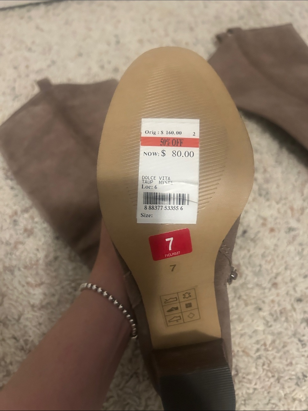 Dolce Vita Taupe Women's Boots- Taupe
